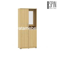 Wardrobe 2 Doors + Mirror - ACTIV New Spin LPM 231 / Rainbow Oak